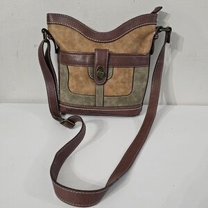 BOC Born Concept Crossbody Brown and Tan Leather Shoulder Bag